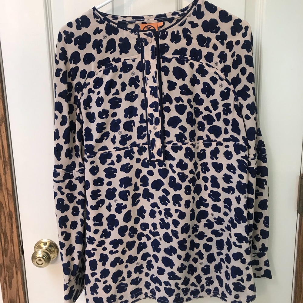 Tory Burch Leopard Blouse